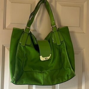 Kate Landry Vibrant Green Shoulder Bag